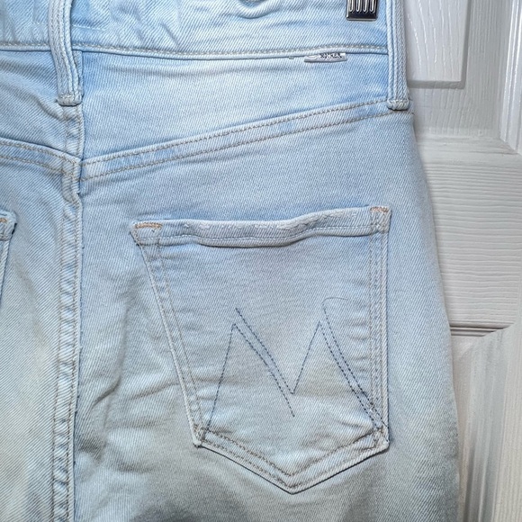 MOTHER The Pixie Tomcat Ankle Jeans in the "Pina Colada Paradise" Size 26 - Picture 6 of 15